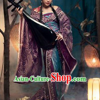 Traditional Ancient Chinese Imperial Consort Costume, Elegant Hanfu Clothing, Chinese Tang Dynasty Imperial Emperess Embroidered Clothing for Women