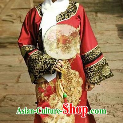 Traditional Ancient Chinese Imperial Consort Costume, Chinese Qing Dynasty Manchu Lady Dress, Chinese Mandarin Robes Imperial Concubine Phoenix Clothing for Women