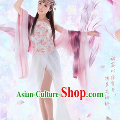 Traditional Ancient Chinese Sexy Female Dance Costume, Hanfu Clothing Chinese Tang Dynasty Bellyband Clothing for Women