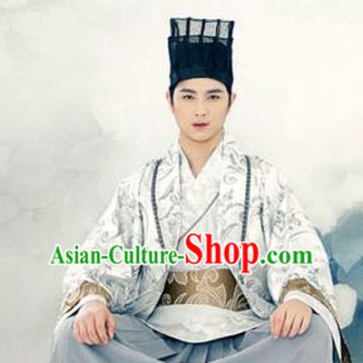 Traditional Ancient Chinese Male Costume, Elegant Hanfu Clothing Chinese Han Dynasty Clothing for Men