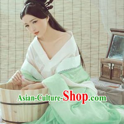 Traditional Ancient Chinese Imperial Consort Costume, Chinese Tang Dynasty Imperial Emperess Tailing Embroidered Elegant Hanfu Clothing for Women