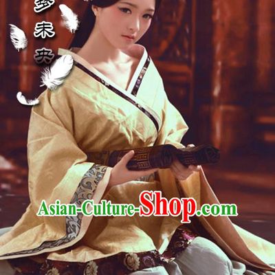 Traditional Ancient Chinese Female Costume, Elegant Hanfu Clothing Chinese Han Dynasty Imperial Princess Clothing for Women