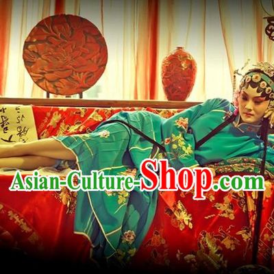 Traditional Ancient Chinese Peking Opera Imperial Consort Costume, Elegant Hanfu Clothing Chinese Tang Dynasty Peking Opera Young Lady Embroidered Clothing for Women