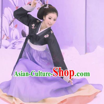 Traditional Ancient Chinese Koreans Costume, Elegant Clothing Chinese Koreans Embroidered Clothing for Women