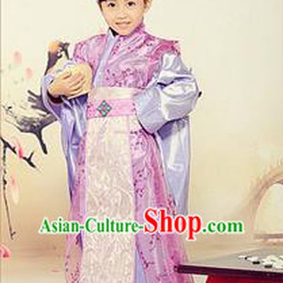 Traditional Ancient Chinese Royal Highness Children Costume, Children Elegant Hanfu Clothing Chinese Tang Dynasty Imperial Prince Clothing for Kids