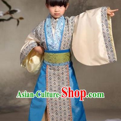Traditional Ancient Chinese Nobility Childe Children Costume, Children Elegant Hanfu Dress Chinese Han Dynasty Imperial Prince Clothing for Kids