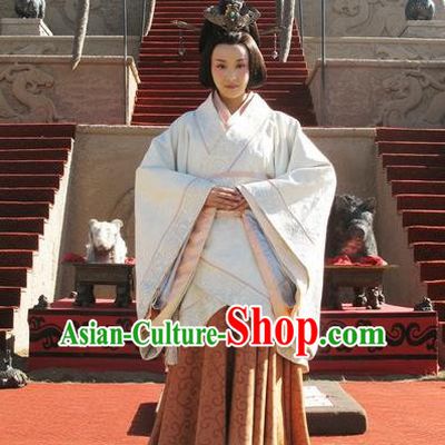 Traditional Top Chinese Ancient Imperial Consort Costume, Elegant Hanfu Dress Chinese Qin Dynasty Imperial Princess Embroidered Tailing Clothing for Women
