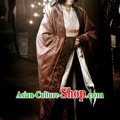 Traditional Ancient Chinese Imperial Empress Costume, Elegant Hanfu Dress Chinese Qin Dynasty Imperial Queen Elegant Tailing Embroidered Clothing for Women
