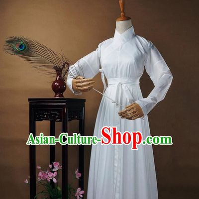 Traditional Ancient Chinese Female Costume Blouse and Dress Underpants Complete Set, Elegant Hanfu Underpants Clothing Chinese Ming Dynasty Palace Lady Clothing for Women