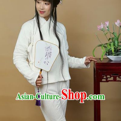 Traditional Ancient Chinese Female Costume Blouse and Pants Underpants Complete Set, Elegant Hanfu Underpants Clothing Chinese Ming Dynasty Palace Lady Clothing for Women