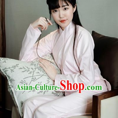 Traditional Ancient Chinese Female Costume Blouse and Dress and Pants Underpants Complete Set, Elegant Hanfu Underpants Clothing Chinese Ming Dynasty Palace Lady Clothing for Women