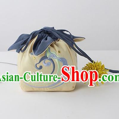 Traditional Ancient Chinese Embroidered Handbags Embroidered Wave Bag for Women
