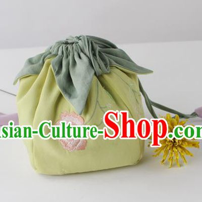 Traditional Ancient Chinese Embroidered Handbags Embroidered Flos Hibisci Bag for Women