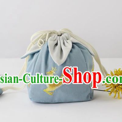 Traditional Ancient Chinese Embroidered Handbags Embroidered Deer Bag for Women