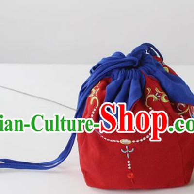 Traditional Ancient Chinese Embroidered Handbags Embroidered Stupa Wreaths All Lines Bag for Women
