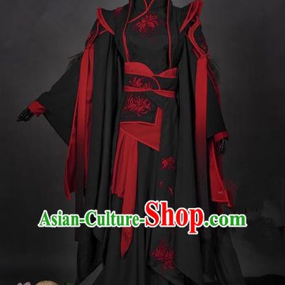 Traditional Asian Chinese Ancient Costume, Elegant Hanfu Dress, Chinese Imperial Prince Tailing Embroidered Clothing, Chinese Cosplay Prince Costumes for Men