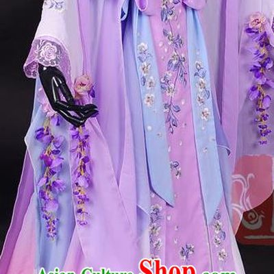 Traditional Asian Chinese Princess Costume, Elegant Hanfu Dress, Chinese Imperial Princess Tailing Embroidered Sakura Clothing, Chinese Cosplay Fairy Princess Empress Queen Cosplay Costumes for Women