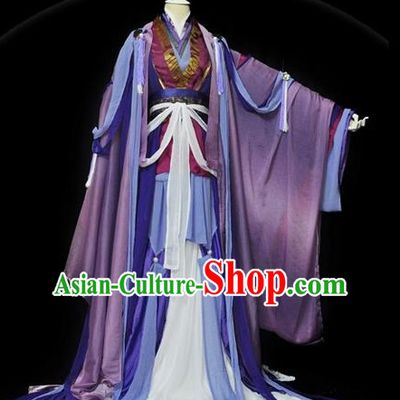 Traditional Asian Chinese Ancient Nobility Childe Costume, Elegant Hanfu White Dress, Chinese Imperial Prince Embroidered Clothing, Chinese Cosplay Swordsman Costumes for Men