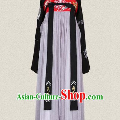 Traditional Ancient Chinese Female Costume Blouse and Dress Complete Set, Elegant Hanfu Clothing Chinese Tang Dynasty Palace Lady Embroidered Clothing for Women