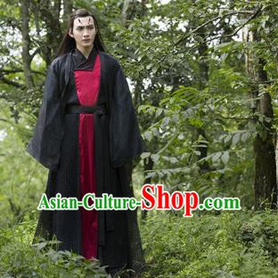 Traditional Ancient Chinese Imperial Prince Costume Complete Set, Elegant Hanfu Nobility Childe Robe, Chinese Teleplay Ten great III of peach blossom Role Li Jing Swordsman Cosplay Asmodians Clothing for Men