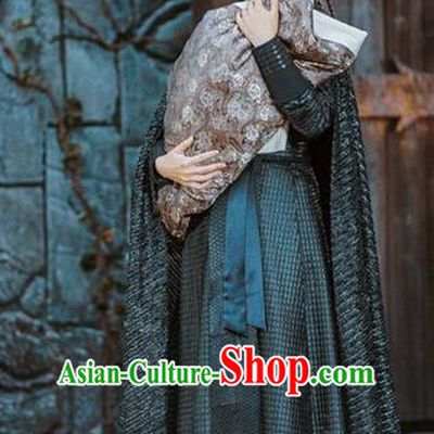 Traditional Ancient Chinese Imperial Princess Costume Complete Set, Elegant Hanfu Teleplay Ten great III of peach blossom Role Swordswoman Robe, Chinese Swordsman Cosplay Asmodians Queen Clothing for Women