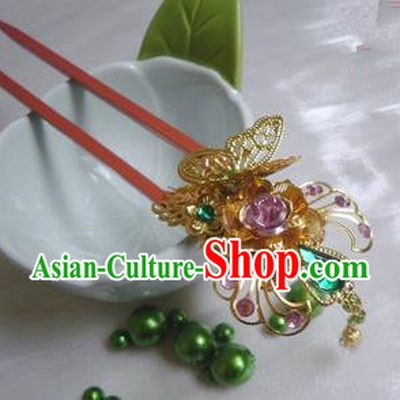 Traditional Handmade Chinese Ancient Classical Hair Accessories Wooden Hairpins for Women