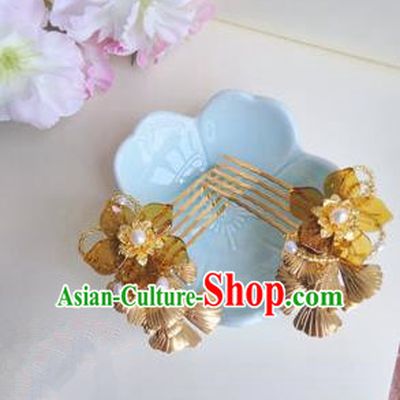 Traditional Handmade Chinese Ancient Classical Hair Accessories Hairpin, Green Hair Claws for Women