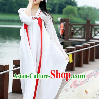 Traditional Ancient Chinese Female Costume Blouse and Dress Complete Set, Elegant Hanfu Clothing Chinese Tang Dynasty Palace Princess Embroidered Plum Blossom Clothing for Women
