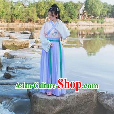 Traditional Ancient Chinese Female Costume Cardigan Colorful Butterfly Blouse and Dress Complete Set, Elegant Hanfu Clothing Chinese Ming Dynasty Embroidered Palace Princess Clothing for Women