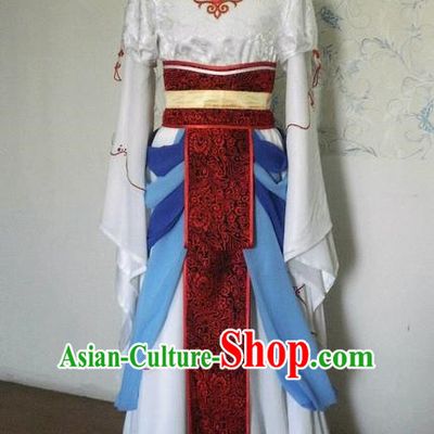 Traditional Ancient Chinese Imperial Consort Dance Costume, Elegant Hanfu Clothing Chinese Han Dynasty Imperial Empress Cosplay Fairy Tailing Embroidered Clothing for Women