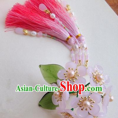 Traditional Handmade Chinese Ancient Princess Classical Accessories Jewellery Pure Copper Coloured Glaze Hair Sticks Hair Jewellery, Pincushion Hair Fascinators Hairpins for Women