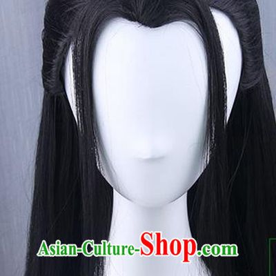 Traditional Handmade Ancient Chinese Tang Dynasty Imperial Princess Wig, Ancient Chinese Cosplay Fairy Palace Young Lady Wig for Women