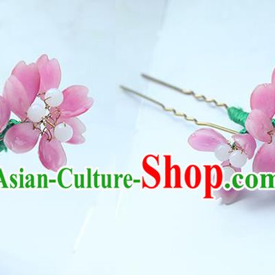 Traditional Handmade Chinese Ancient Princess Classical Hanfu Accessories Jewellery Flowers Hair Sticks Hair Claws, Hair Fascinators Hairpins for Women