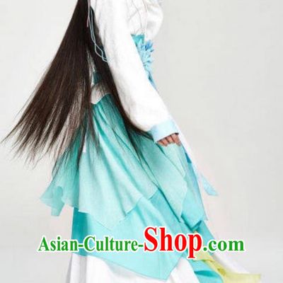 Traditional Ancient Chinese Imperial Princess Costume, Elegant Hanfu Palace Lady Dress Han Dynasty Imperial Princess Embroidered Clothing for Women