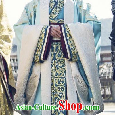 Traditional Ancient Chinese Imperial Empress Costume, Elegant Hanfu Dress Chinese Han Dynasty Imperial Queen Tailing Embroidered Clothing for Women