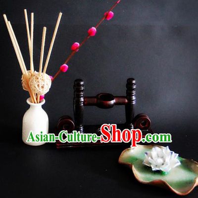 Traditional Handmade Chinese Ancient Classical Wood Wedding Accessories Decoration, Wood Flowers Round Fan Frame Palace Fan Holder