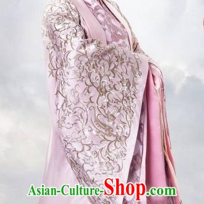 Traditional Ancient Chinese Imperial Consort Costume, Elegant Hanfu Palace Princess Dress Han Dynasty Imperial Concubine Embroidered Tailing Clothing for Women