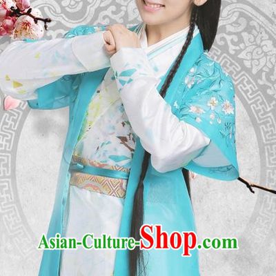 Traditional Ancient Chinese Imperial Princess Costume, Elegant Hanfu Palace Princess Dress, China Han Dynasty Imperial Young Lady Embroidered Clothing for Women