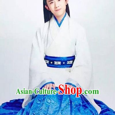 Traditional Ancient Chinese Nobility Childe Costume, Elegant Hanfu Male Lordling Dress, China Han Dynasty Imperial Prince Embroidered Clothing for Men