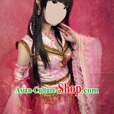 Traditional Ancient Chinese Classical Cartoon Character Uniform Cosplay Palace Lady Game Role Complete Set for Women