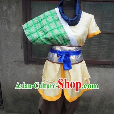 Traditional Ancient Chinese Classical Cartoon Character Uniform Cosplay Swordsman Hanfu Game Role Complete Set for Men
