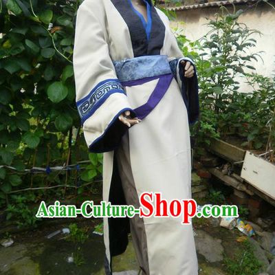 Traditional Ancient Chinese Classical Cartoon Character Uniform Cosplay Game Role Qin Dynasty Swordmen Costume Complete Set for Men