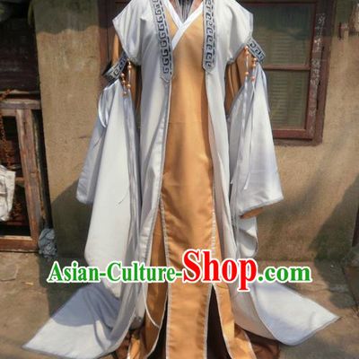 Traditional Ancient Chinese Classical Cartoon Character Royal Prince Uniform Cosplay Game Role Qin Dynasty Swordmen Costume Complete Set for Men
