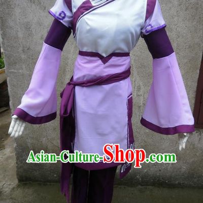 Traditional Ancient Chinese Classical Cartoon Character Nobility Lady Uniform Cosplay Game Role Han Dynasty Princess Swordmen Costume Complete Set for Women