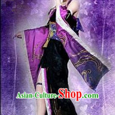 Traditional Ancient Chinese Classical Cartoon Character Fairy Uniform Cosplay Game Role Han Dynasty Swordmen Imperial Consort Costume Complete Set for Women