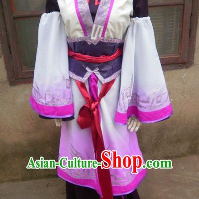 Traditional Ancient Chinese Classical Cartoon Character Uniform Cosplay Game Role Han Dynasty Swordmen Costume Complete Set for Women