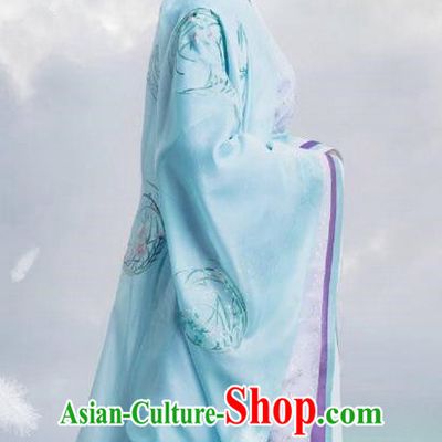 Traditional Ancient Chinese Imperial Consort Costume, Elegant Hanfu Dress Clothing, Chinese Warring States Period Imperial Empress Tailing Embroidered Clothing for Women