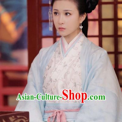 Traditional Ancient Chinese Imperial Consort Costume, Elegant Hanfu Dress Clothing, Chinese Warring States Period Imperial Empress Princess Tailing Embroidered Clothing for Women