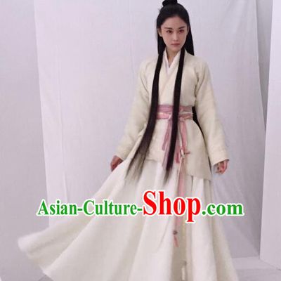 Traditional Ancient Chinese Imperial Consort Costume, Elegant Hanfu Palace Lady Dress Clothing, Chinese Warring States Period Princess Swordsman Clothing for Women