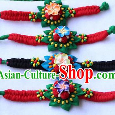 Traditional Chinese Miao Ethnic Minority Palace Jewelry Accessories Wristbands Bracelet, Hmong Handmade Bracelet Chain Bracelet for Women